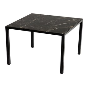 A contemporary marble top low table