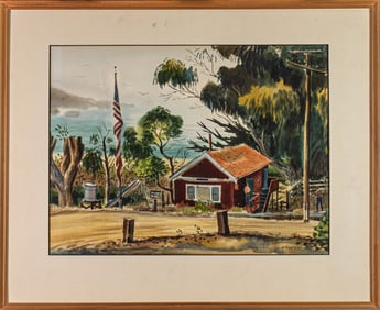 Watercolor, Myron Oliver