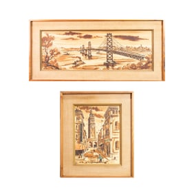 Watercolors, American School (20th century)