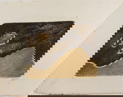 Print, James Chan Leong: James Chan Leong (American, 1929-2011), Untitled, 1966, embossed print, pencil signed and dated lower right, artist proof, image: 5.75"h x 7.25"w, sheet (unframed): 9.75"h x 12"w