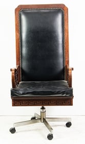 A Chinese hardwood office chair