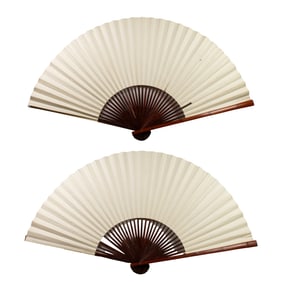 (lot of 2) Chinese folding fans