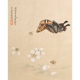 Style of Chen Hongshou (1598-1652) - Butterflies