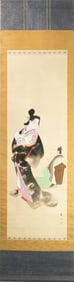 Japanese school - Two figures