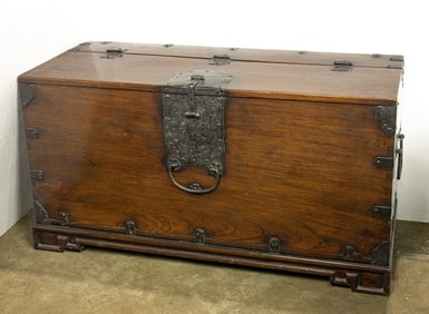A Japanese hardwood trunk