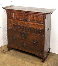 A Korean hardwood cabinet