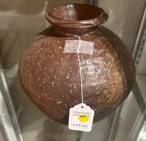 A Japanese Shigaraki ware chasubo