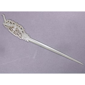 Chinese celadon jade hairpin