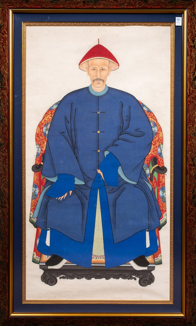 A pair of Chinese ancestor portraits (1 of 2)