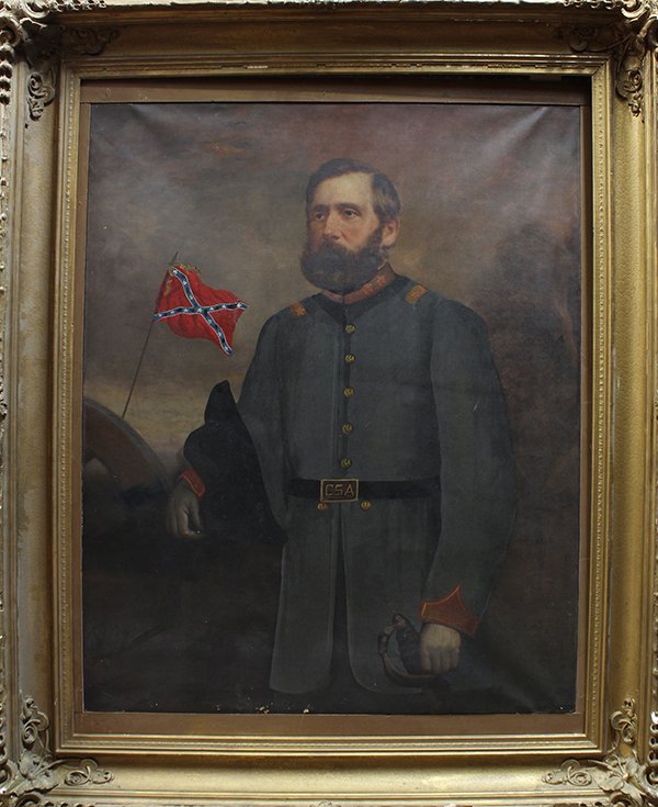 Portrait of General Stonewall Jackson, oil on canvas: American School (19th century), Portrait of General Thomas Jonathan "Stonewall" Jackson (1824-1863), oil on canvas, unsigned, canvas: 50"h x 40"w, overall (with frame): 68"h x 54.75"w