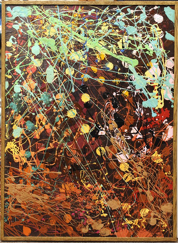 Mario Scharmer, "Dot's What I'm Talking", acrylic on bo: Mario Scharmer (Californain, b.1983), "Dot's What I'm Talking", 2012, acrylic on board, signed lower right, board: 47.75"h x 25"w