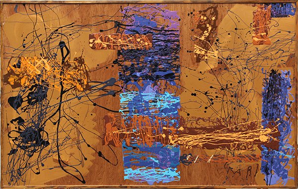 Mario Scharmer, "Stairway to Heaven," acrylic on board: Mario Scharmer (Californian, b. 1983), "Stairway to Heaven", 2012, acrylic on board, signed lower right, board: 30"h x 48"w