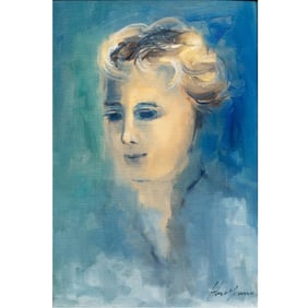 John Chin Young (1909-1997) - Portrait of Naomi Lindstrom