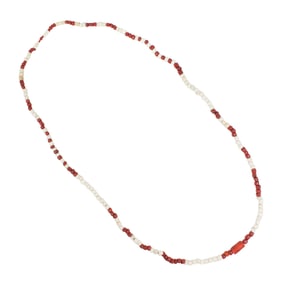A strand of antique Venetian glass beads