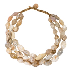 Three strands of ancient Indian agate beads