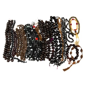 A miscellaneous group of Sino-Tibetan seed prayer beads