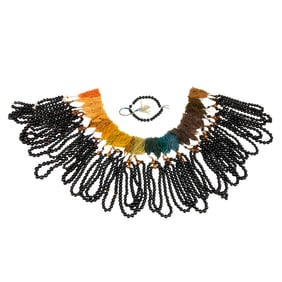 A group of Sino-Tibetan black seed prayer beads