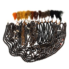 A group of Sino-Tibetan mottled bodhi seed prayer beads