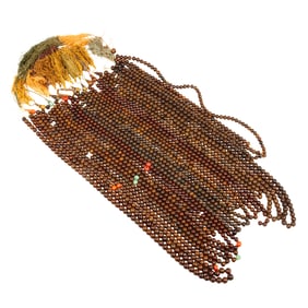 A group of Sino-Tibetan star and moon bodhi seed prayer beads