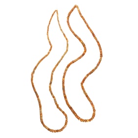 Two strands of Sino-Tibetan coral beads