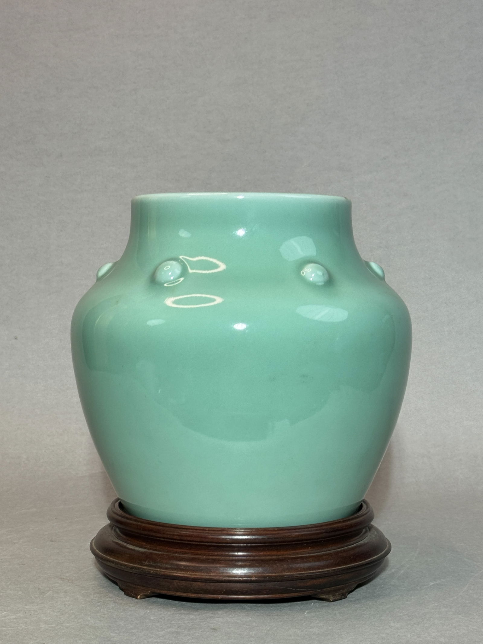 Chinese Celadon Porcelain Vase on Stand (1 of 11)