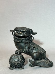 Japanese Bronze Shishi, Meiji Period