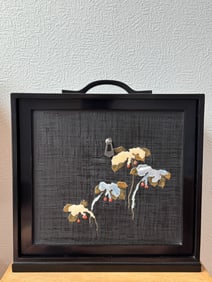 Japanese Lacquer Box with Mother of Pearl Inlay