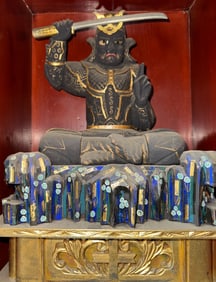 Japanese Warrior Deity with Samurai Sword, Edo Period
