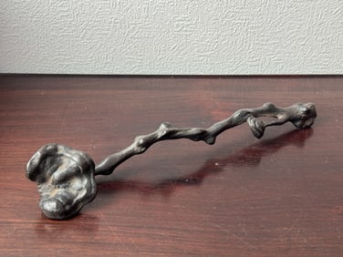 Japanese Iron Ruyi Scepter, Meiji Period