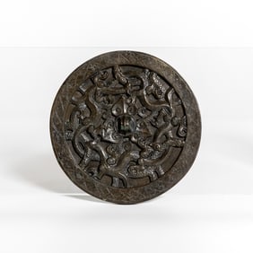 Chinese Archaic Bronze Mirror, Probably Han Dynasty