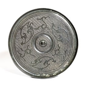 Large Chinese Archaic Bronze Mirror, Probably Han??dynasty