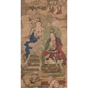 Anonymous (Ming Dynasty) - Important Chinese Buddhist Painting from Yamanaka and Co.