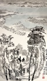 Tong Zhongtao (b. 1939) - Chinese Painting of Landscape
