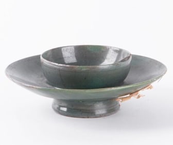 Korean Celadon Cup Stand, 10th/11th Century, Goryeo Dynasty