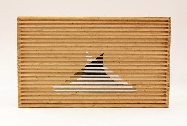 Painting on wood, Richard Francisco, Ghost Painting: Unframed oil on wood on paper, "Ghost Painting," 1976, by Richard Francisco (Californian, b. 1942), signed titled and dated verso, overall: 7"h x 11.5"w. Provenance: Deaccessioned from the Art, Design