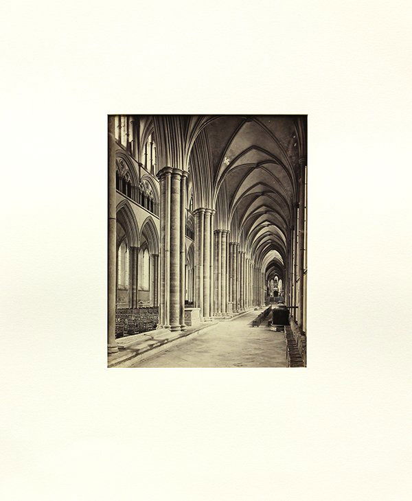 Albumen prints, Francis Frith, Salisbury Cathedral: (Lot of 2) Unframed albumen prints, Salisbury Cathedral and The Valley of Jehoshaphat, near Jerusalem, circa 1855-1870, by Francis Frith (British, 1822-1898), image: 8''h x 6.5''w and 6.25''h x 8.25''