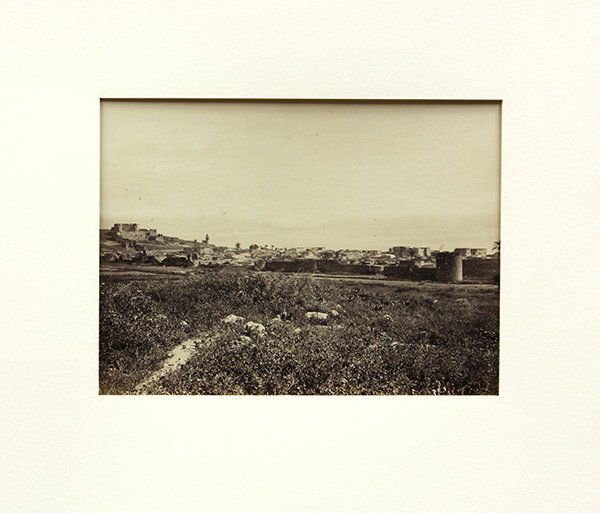 Albumen prints, Francis Frith, Tiberias: (Lot of 2) Unframed albumen prints, Tiberias and the Sea of Galilee and Tombs of the Caliphs, Cairo, c. 1855-1870, unsigned, by Francis Frith (British, 1822-1898), image: 6''h x 8''w and 6''h x 8''w.