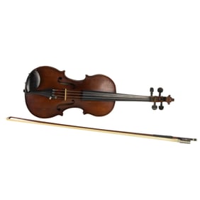 A violin with bow in case
