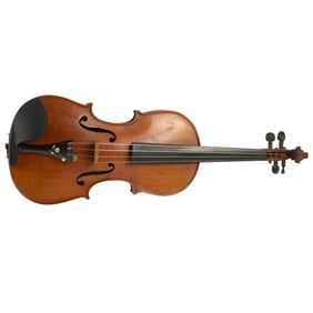 A violin with bow in case