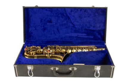 A C.G. Conn saxophone in case #1119954