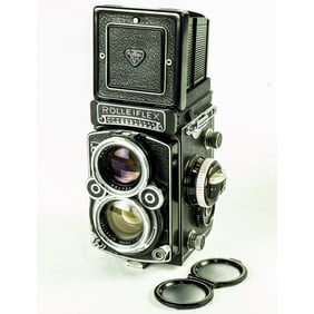 A Franke & Heidecke Rolleiflex 2.8F camera