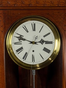 A rare Chelsea Clock Co. Boston Regulator No. 3 hanging clock