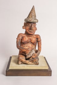 A Nayarit seated musician figure