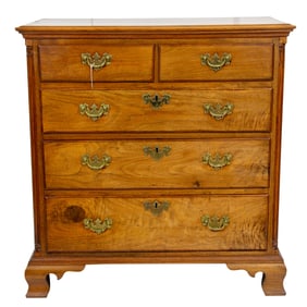 American Chippendale mahogany chest, 18th century