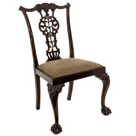 A Chippendale mahogany side chair, 19th century