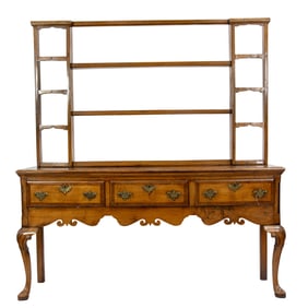 An English oak welsh cupboard