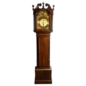 An English Georgian tall case clock