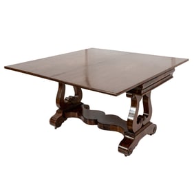 An English Classical flip top console table