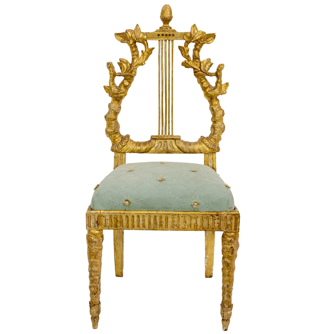A French Neoclassical giltwood side chair (1 of 6)