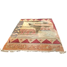 A Persian Gabbeh carpet